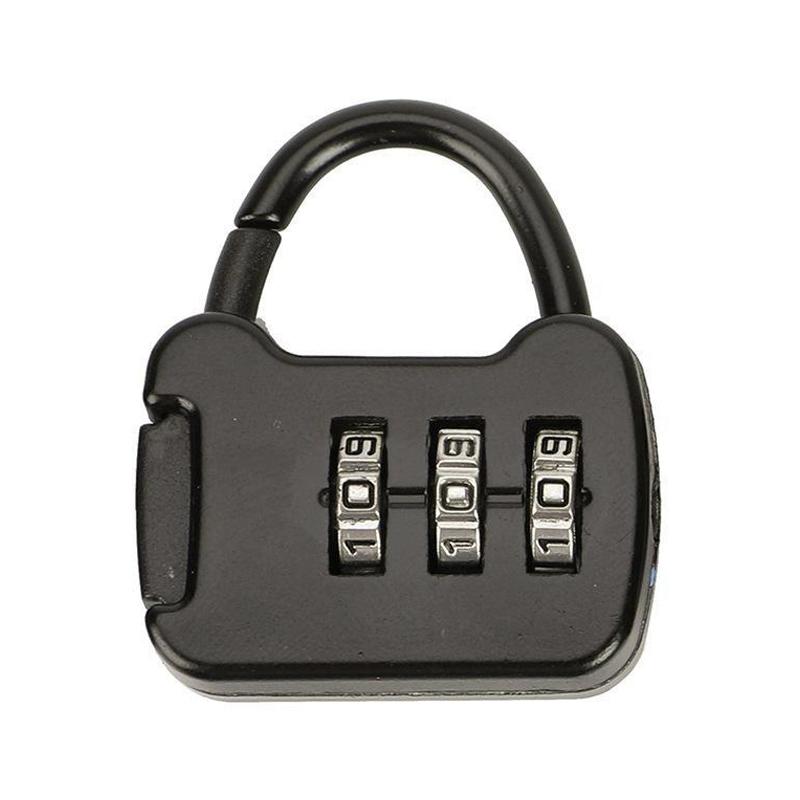 3 Digit Combination Padlock Zinc Alloy Mini Password Lock Colorful Anti Theft Lock For Luggage Gym Locker Cabinet