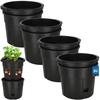 Pot for growing potatoes on the balcony, black, 29.5 cm, set of 4