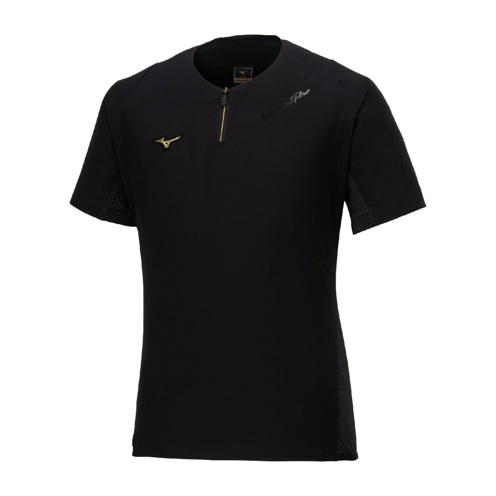 

Mizuno MIZUNO Mizuno Professional Training Jacket Unisex Baseball Wear Training Practice Short Sleeve Fabric 25SS 09 Black 2XO Size (12JECJ76) чёрный