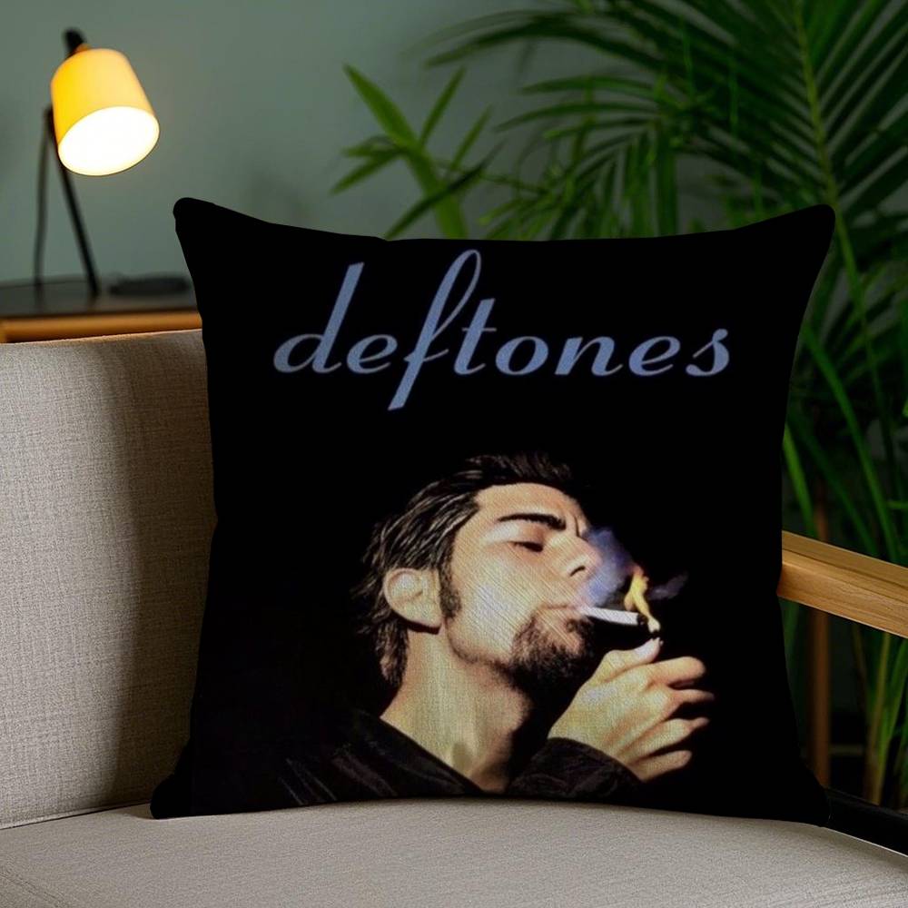 Band D-Deftones Pillow Case Sofa Short Plush Double-sided HD Printing Room Home Office Gift Cushion Cover