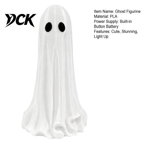 Innen Außen Party Deko Leuchtender Geist Halloween Lampe, 3D Gedruckte LED Figur, Atmosphärische Schlafzimmerlampe Leuchtende Tischdekoration für