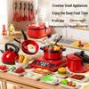 Mini Kitchen Playset: Children's Simulation Kitchenware with Cuttable Fruits