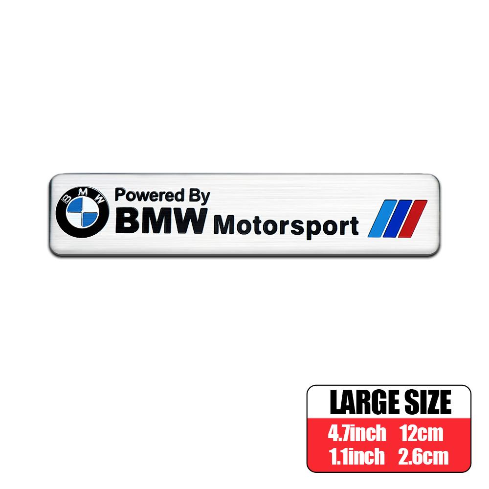 Car Body Trunk Decoration Aluminum Sticker Auto Modification Accessories For BMW M Performance E46 E90 E60 F10 F30 E39 E36 F20 SK8