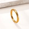 3mm 4mm 6mm 8mm Breite Edelstahl Goldfarbe Ring Damen Herren Minimalistisch Trendig Partnerringe Schmuck Hochzeitsgeschenk