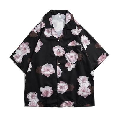 Hawaiian Style Printed Short-Sleeved Shirt Men's Summer Fashion Large Size Trendy Casual Loose