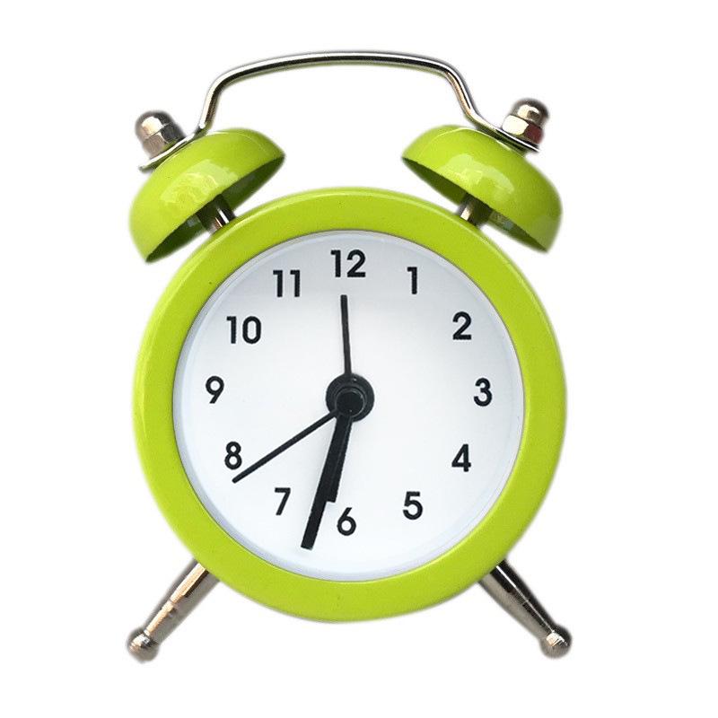 5cm Metal Quartz Alarm Clock for Kids with Customizable Face & Logo
