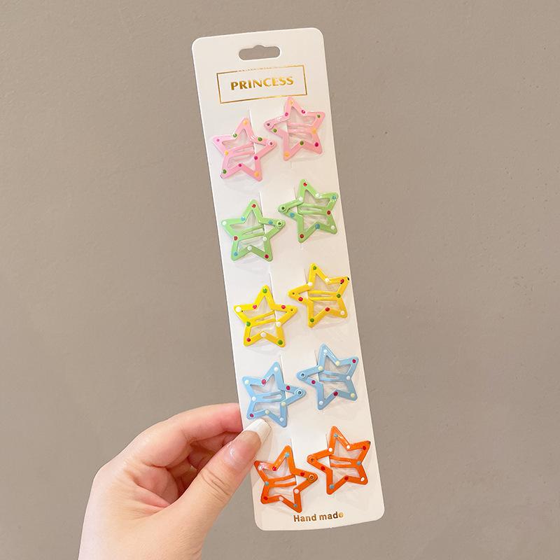 10 stücke Neue Koreanische Haarnadeln für Kinder Mädchen Milch Tee Farbe Prinzessin Haarspangen Bang Seite Clip Kleines Mädchen Haar zubehör