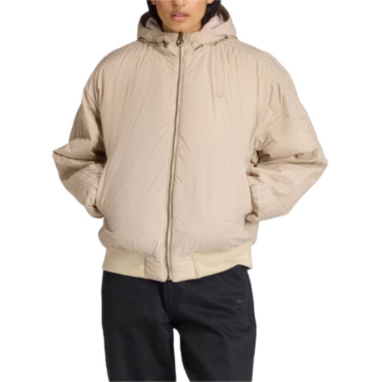 Adidas Originals Bomber Reversible Warm Loose Hooded Jacket Women Jacket KC8421