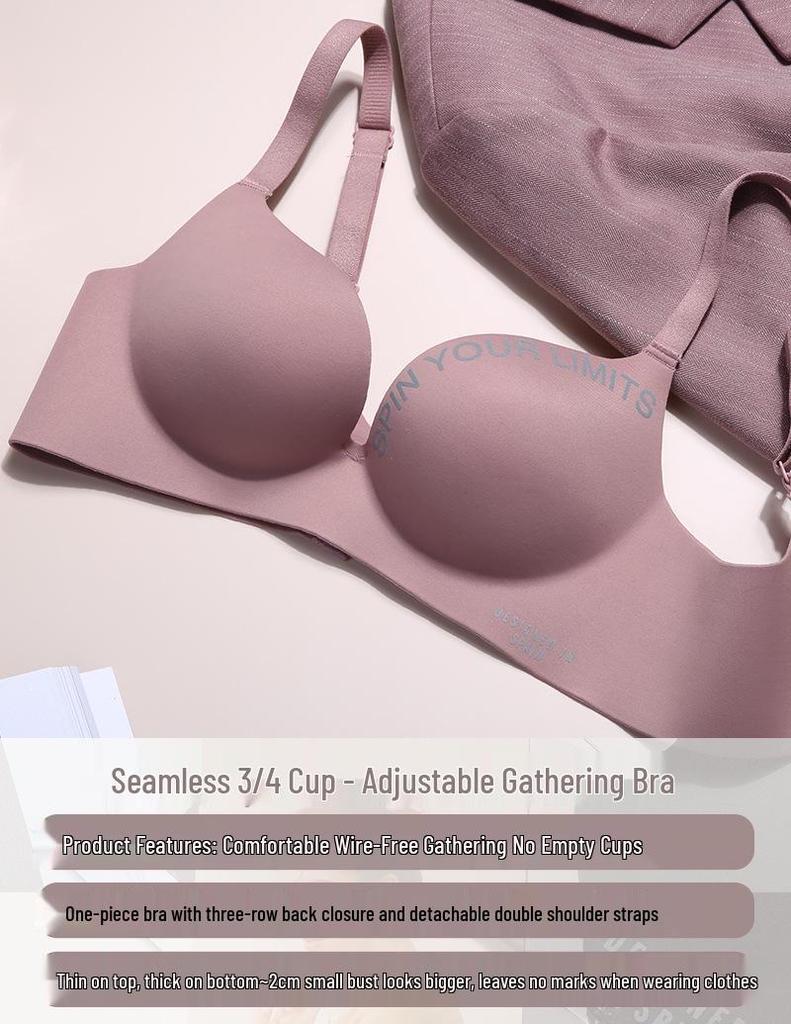 Elegant British Schoolgirl One-Piece Bra: Comfortable, No Steel Ring, Ideal for Small Busts