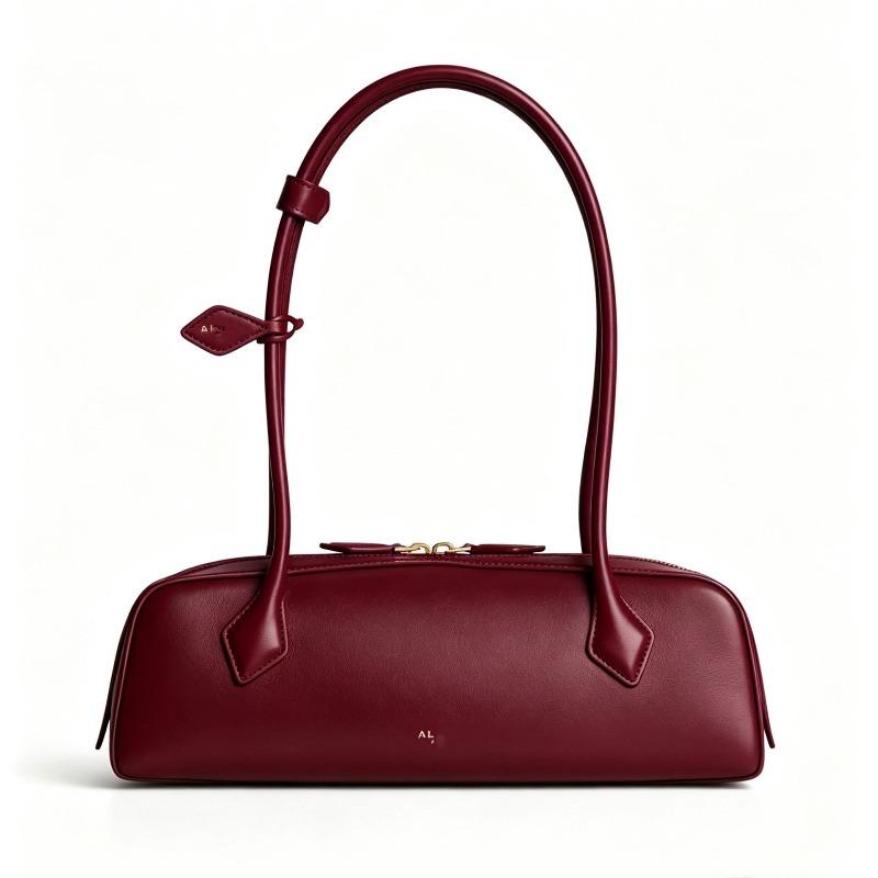 Sac d'épaule en cuir sous le bras style sac à saucisse pour femme sac de travail pour les trajets sac baguette
