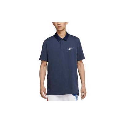 Sportswear Casual Rugby Short-Sleeve Polo Shirt Men Tops Navy-Blue DD4713-437