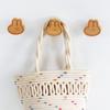 Cartoon Design, Cute Animal, Solid Wood Hook, No Punching, Wooden Adhesive Hook, Beech Wood, Clothes Hook At The Entrance of The Door, Cabinet Handle