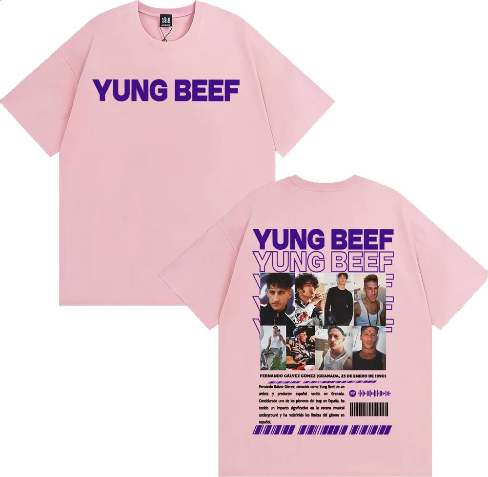 Rapper Yung Beef Album Tour Cover Merch Tshirts for Unisex Fashion Gothic Hip Hop T Shirt 100 Cotton Oversized Tshirt Streetwear