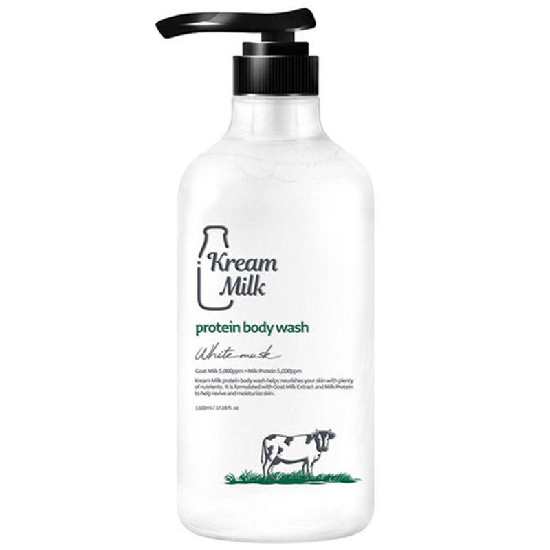 KREAM MILK Protein Body Wash White Musk Scent 1100ml