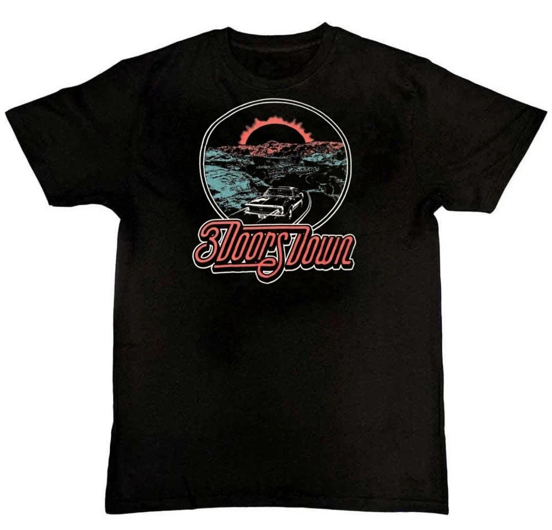 Vintage 3 Doors Down Band Graphic Print Unisex Mens T-Shirt S