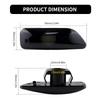 2PCS Car Front Side Marker Turn Signal Light Cover Housing For Volvo S60 S80 MK1 V70 MK2 XC70 XC90 MK1 Smoked/Clear Lens No Bulb