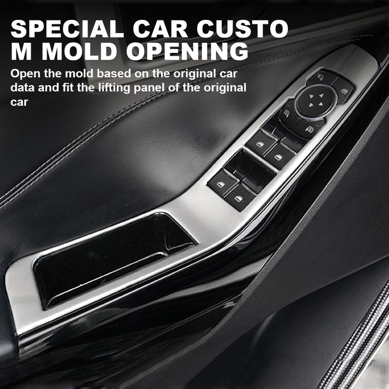 Car Door Window Glass Lift Buttons Control Switch Panel Cover For Ford Explorer     Trims Accessories