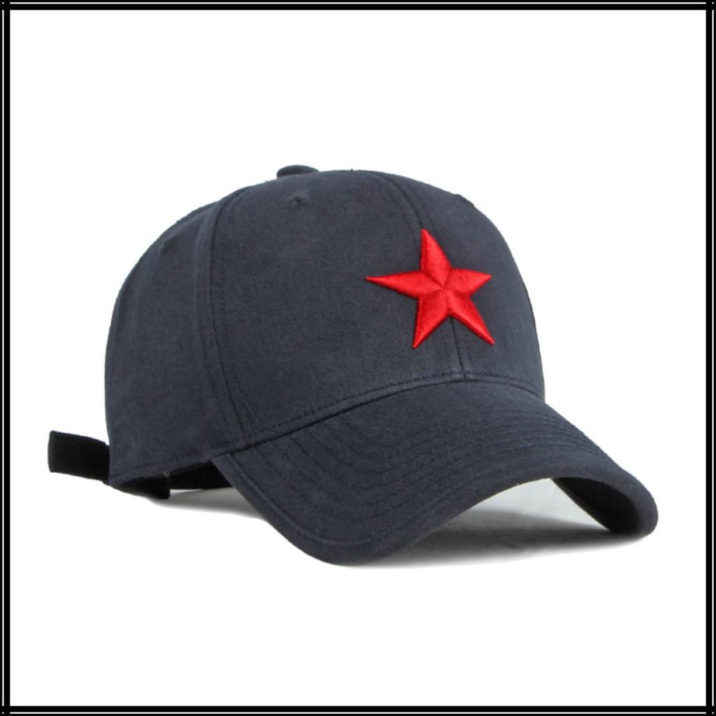 Sternmuster Logo Englische Buchstaben Lässige Kappe Kappe Hut Outdoor Angeln Männer Frauen CA836 [White Fang] (Weiß)