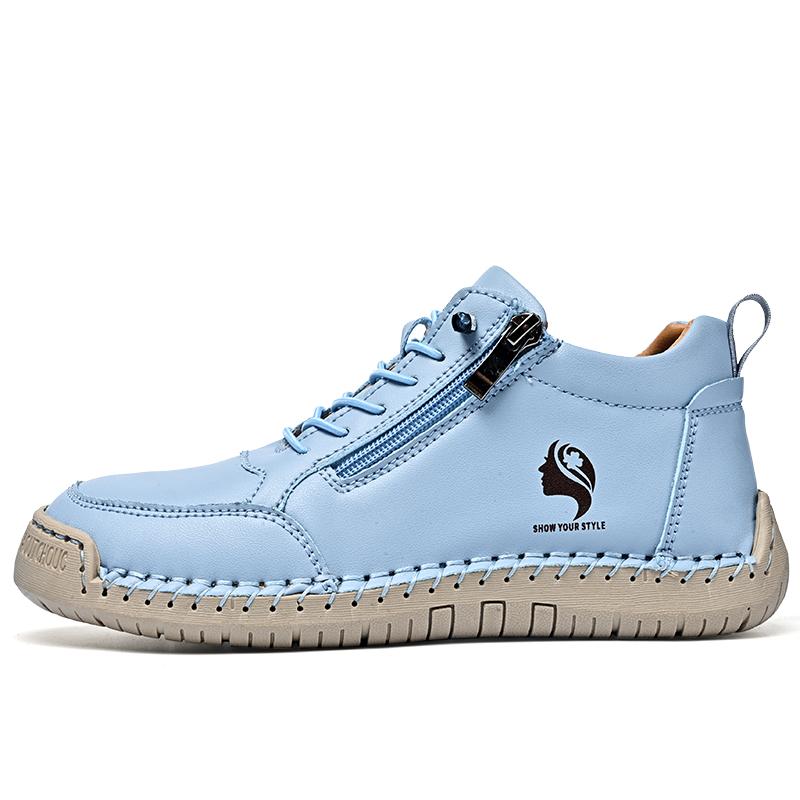 36-43 Women's Casual Leather Shoes Large Size Women's Driving Car Shoes Breathable Handmade Casual Shoes