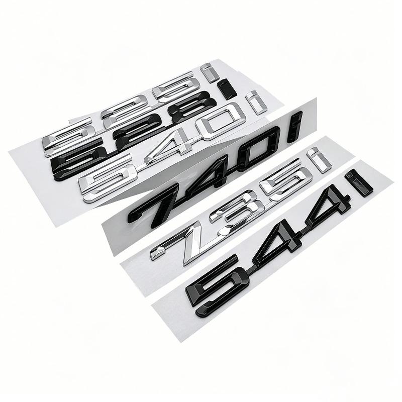 Applicable to 5 7 series rear logo 525i 528i 540i 544i 735i 740i car sticker one-piece car logo
