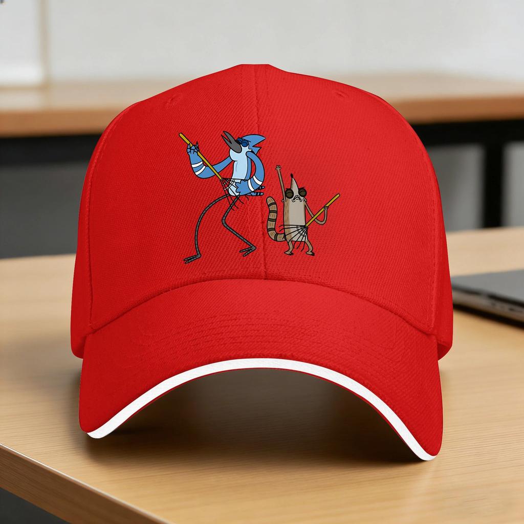 Summer Casual Baseball Cap Mordecais The Rigbys Outdoor Gym Trucker Hat For UnisexTeens Sunscreen Vintage Baseball Caps