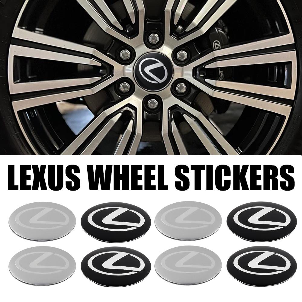 For Lexus F Sport IS RX NX ES LS GS UX LX LC RC GC GX IS250 EX300h CT200h Car Wheel Center Hub Cap Rim Sticker Decals Accessorie