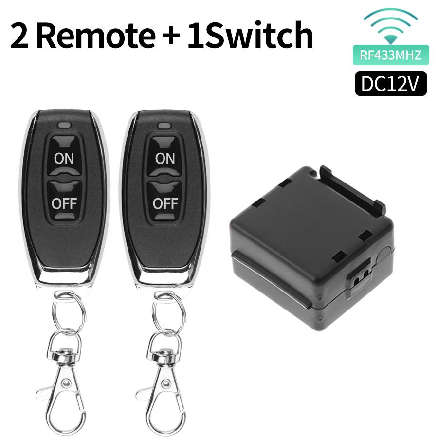 RF 433Mhz Wireless Light Switch DIY Module DC12V 1CH 10A Relay Receiver Transmitter Remote Control for Door Electromagnetic Lock