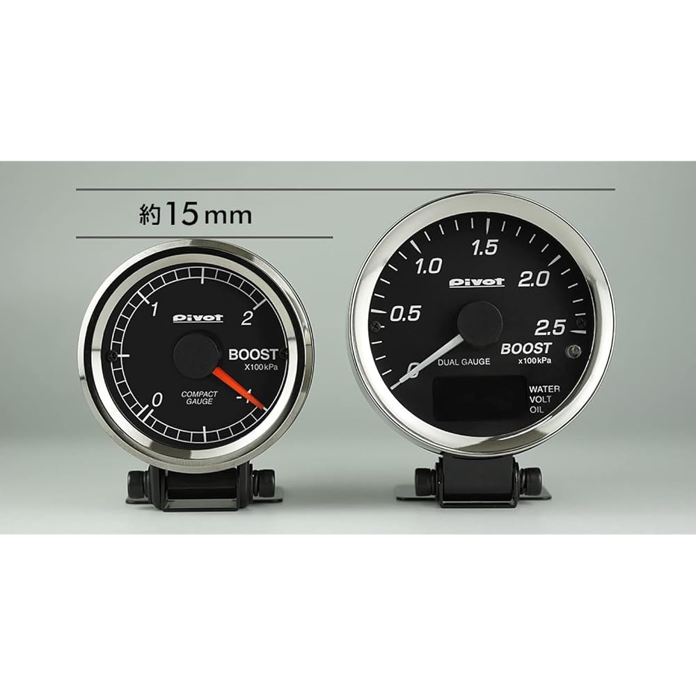 Pivot Compact Gauge 52 Boost Meter Automotive Performance Gauge
