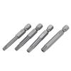 12Pcs Chrome Vanadium Steel 1 4in Hex Shank T5 T40 Magnetic Security Star Screwdriver Bits