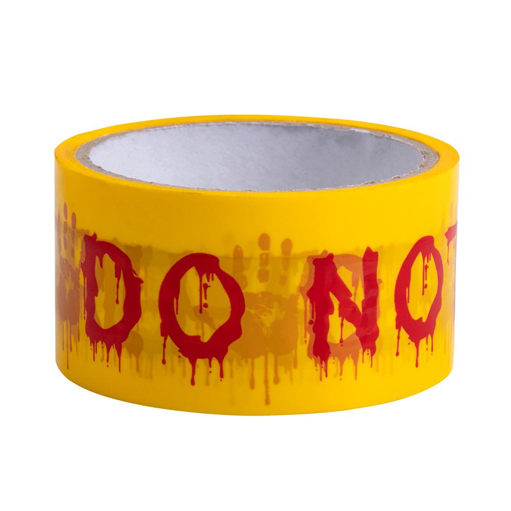 Halloween Decorations Zombie Caution Tape Do Not Enter Yellow Scary Warning Tape Roll Haunted House Halloween Party Decor Props