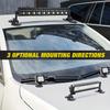 2PCS Magnetic Base Light Bar Mounts Universal Fit Strong Sucker Holder W/Rubber Boot for LED Pod Work Lights Auxiliary Driving L