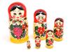 Semenov Matryoshka Set of 6 Traditional Red Patterns [Russian Goods]