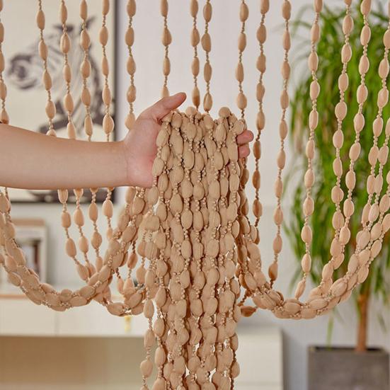 Door Curtain Beaded String Tassel Glitter String Curtains Room Dividers Curtain 100x200cm Lantern Shapes Door Curtain for Living Room Bedroom Closet