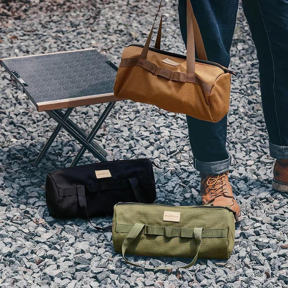 Double Thick Layers Camping Tools Storage Bag Cylinder Shape Tent Stake Bag  Tent Installation