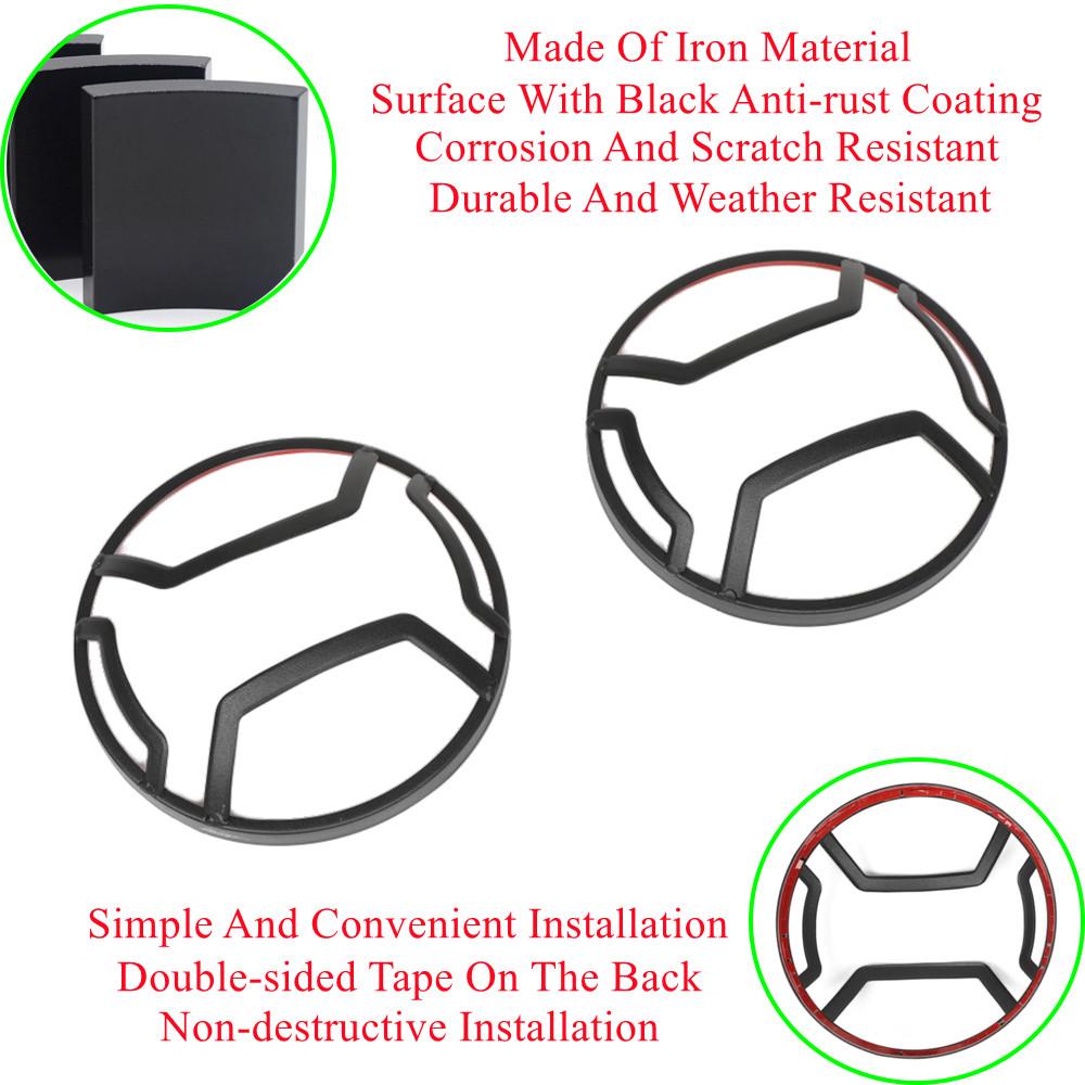 Kryty světel pro Suzuki Jimny JB64 JB74    2022 2023 Auto Přední Světlomet Světlo Kryt Lampy Železný Exteriér