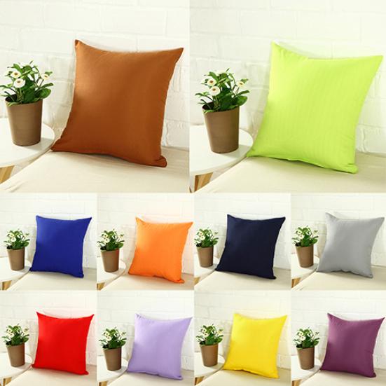 Simple Fashion Square Throw Home Decorative Pillow Case Sofa Waist Cushion Cover