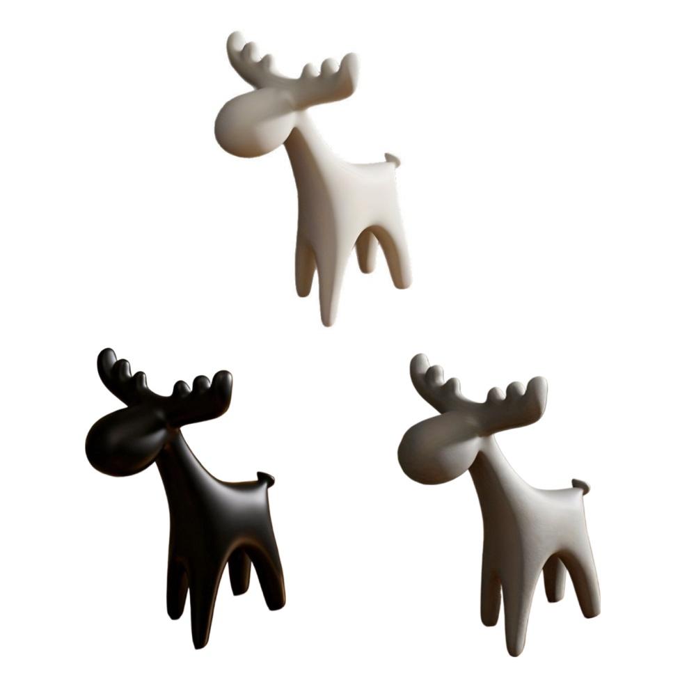 3D Printed European Style Deer Ornament Creative Home Craft Decoration For TV Cabinet Desktop Figurine Room Decor Gift