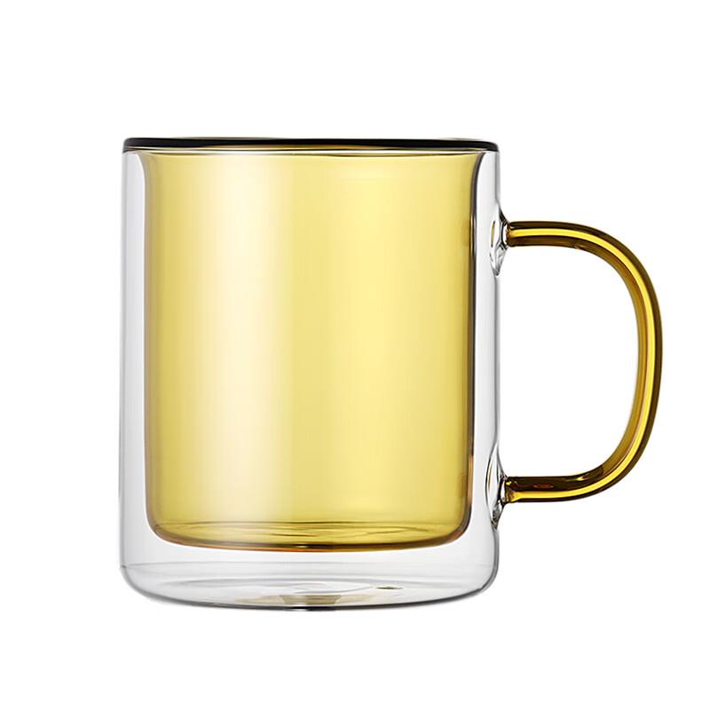 Colorful Double-Layer Borosilicate Glass Mug