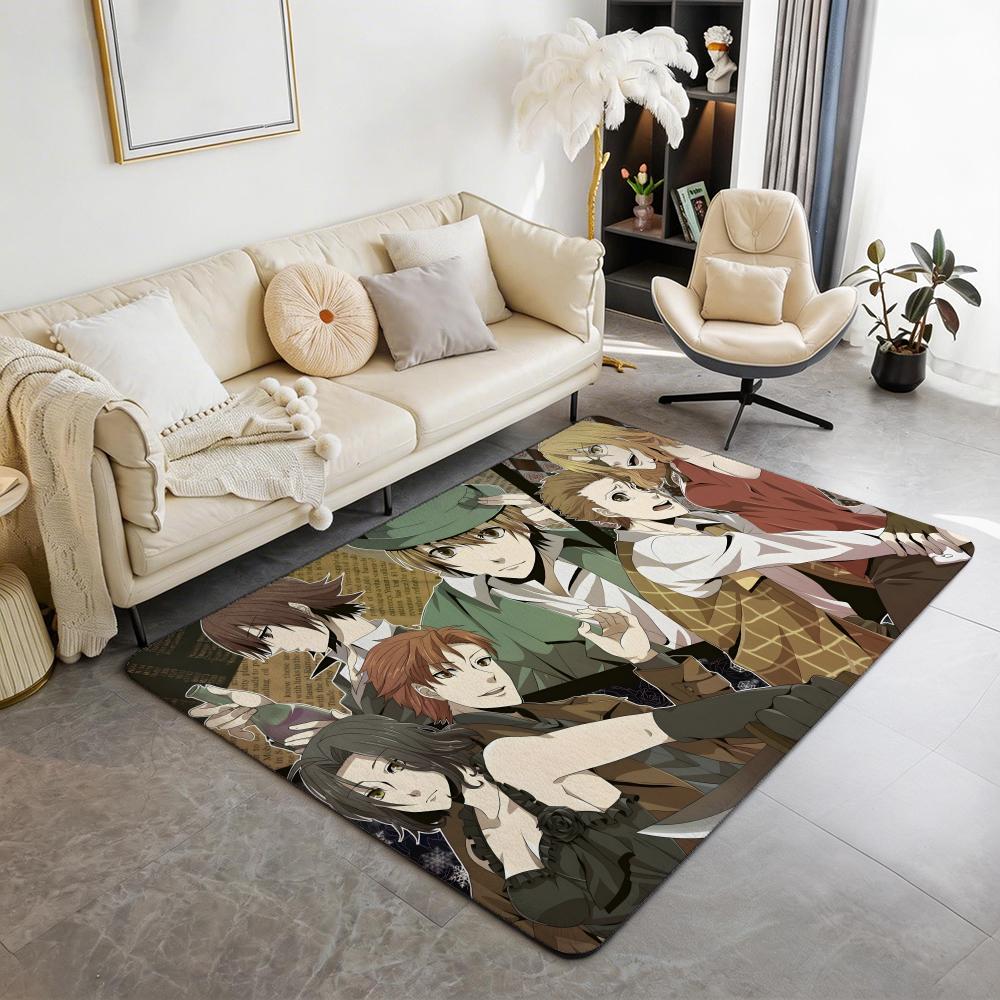 Anime B Baccano! Floor Mat Eco Flannel Doormat Non Slip Odorless Indoor Floor Rug Soft Short Plush Home Mat