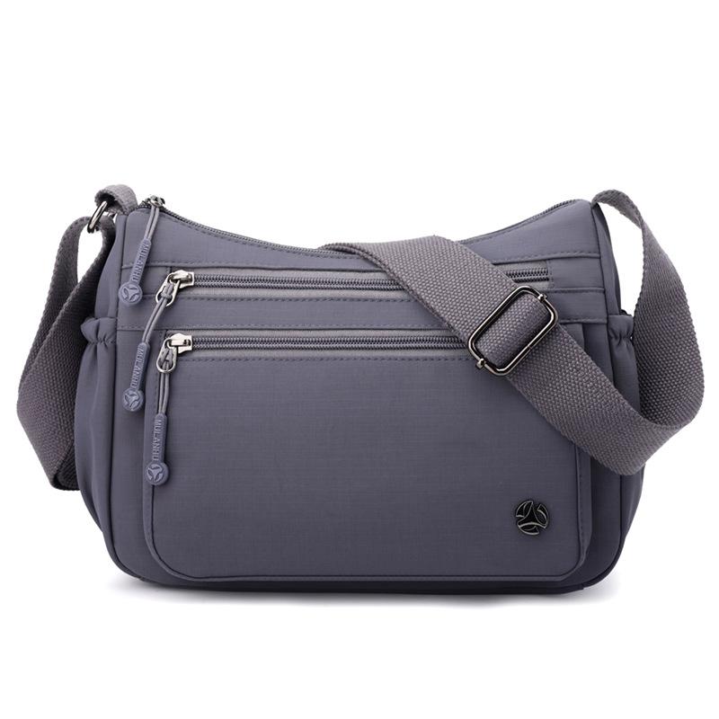 New multi-compartment shoulder messenger bag lightweight large-capacity nylon bag play bag