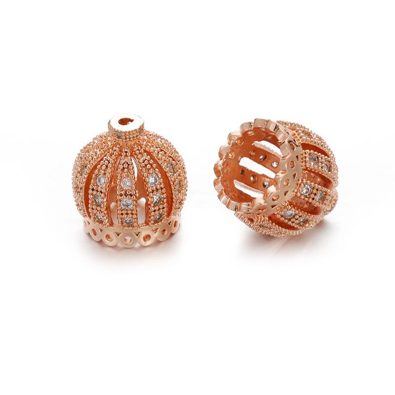 

Fashion Trendy Hollow Zircon Crown DIY Jewelry Accessories - Four Colors