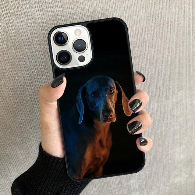 Weimaraner Dog Phone Case For iPhone 17 Air 16 15 14 Plus 12 13 Pro Max Soft Bumper Shell Cover Coque