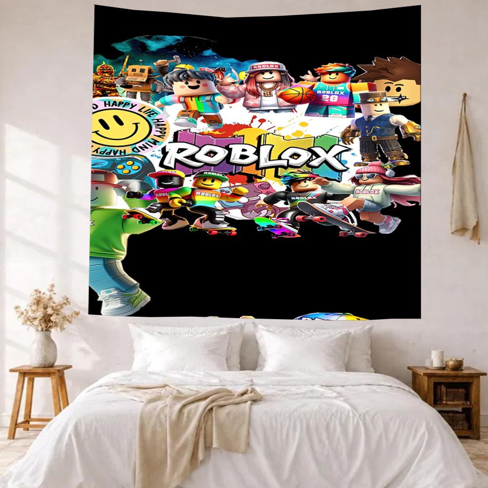 Roblox Wall Decor Tapestry Art For Pet Memorial Birthdaywedding Party Backdrop Family Gift