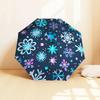 1pc Snowflake Winter Pattern Umbrella  Automatic Opening and Closing Umbrella, High Quality Umbrella, Ideal Gift for Her 187