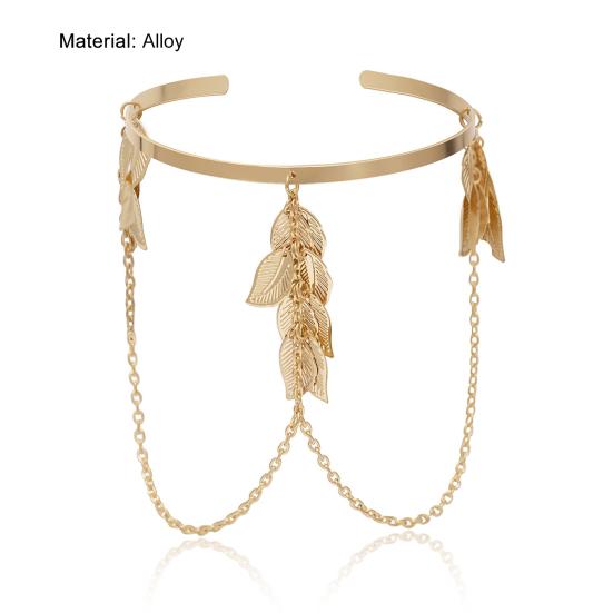 Brățară cu deschidere reglabilă cu braț subțire Accesorii pentru brățară din frunze boeme