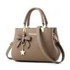 Danbaoly Large Capacity Handbag for Women Tote Shoulder Bag with Bow Accent and Star Charm Adjustable Crossbody Strap
