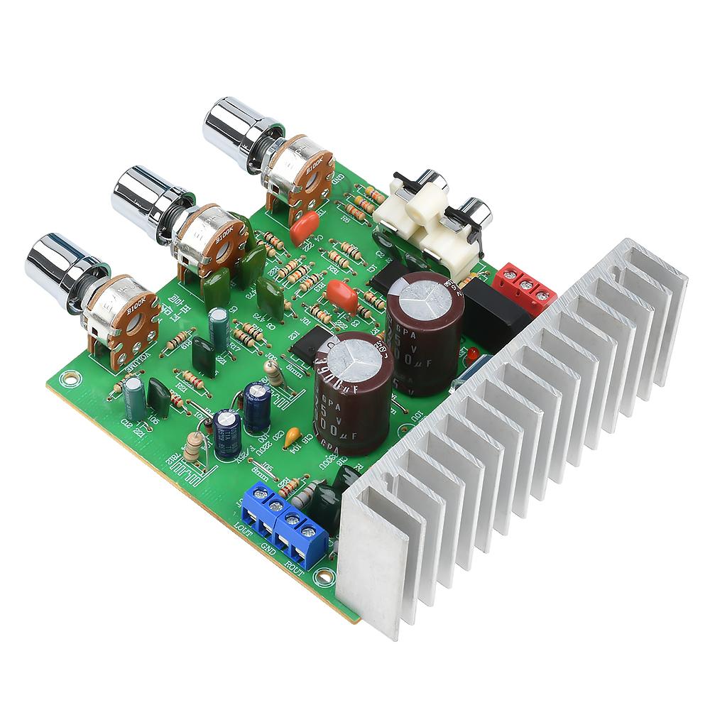 TDA7265 Audio Amplifier Module HiFi power amplifier board 4558 2.0-channel preamplifier Power Amplifier Board AC 12-15V 40W+40W