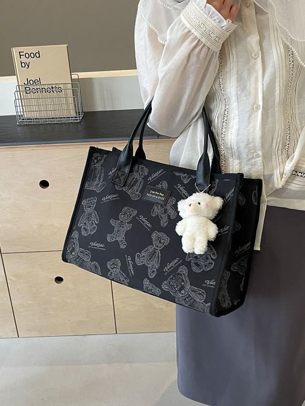 2026 Lightweight Large Capacity Canvas Tote for Moms & Kids Outings