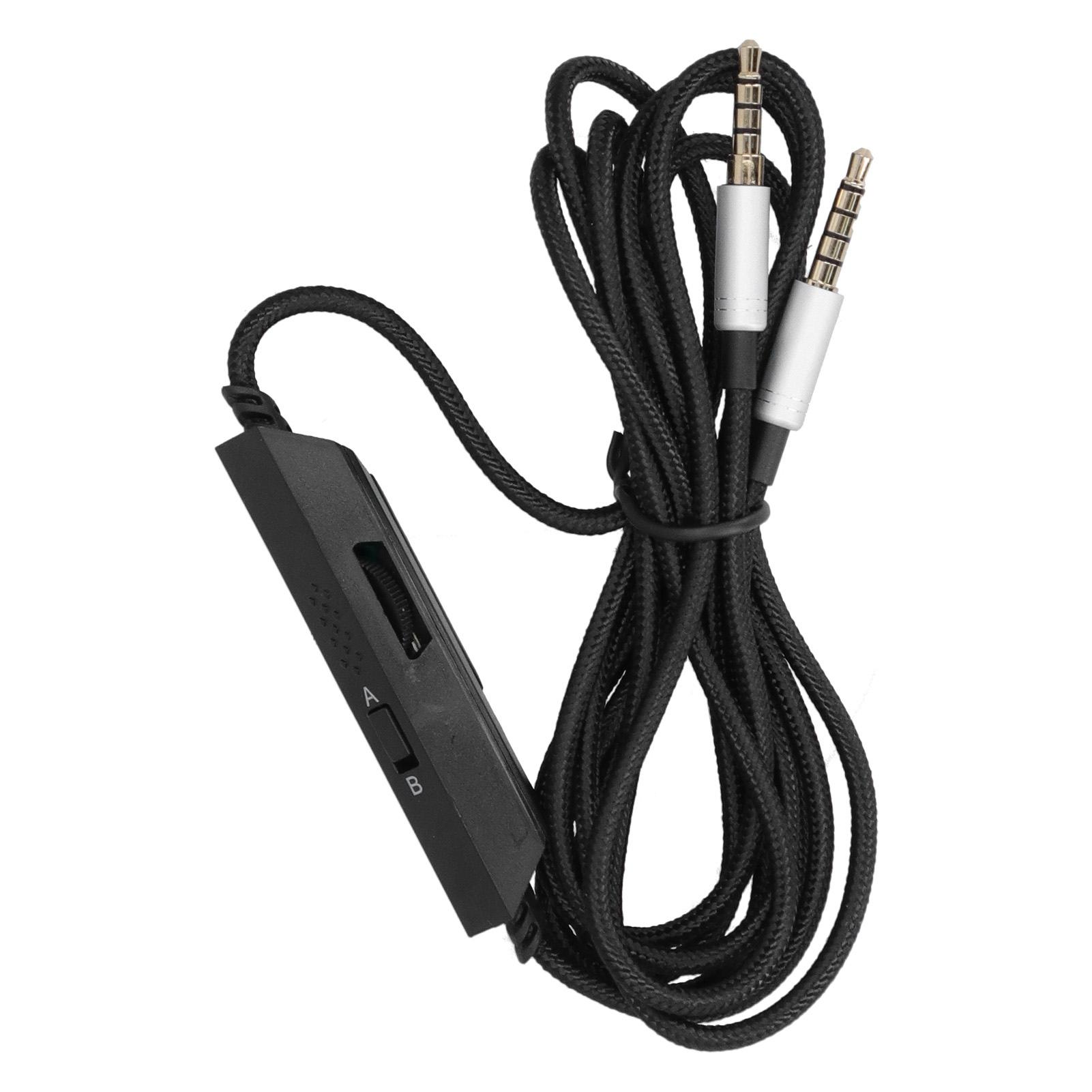 

Braid Wire Game Headphone o Cable Volume Microphone Control for Logitech Astro A10 A40