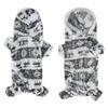 Winter Dog Clothes 5 Sizes Dog  Soft Comfortable 4 Feet Warm Grey Plush Winter Cat for Small Medium Large Dog Autumn